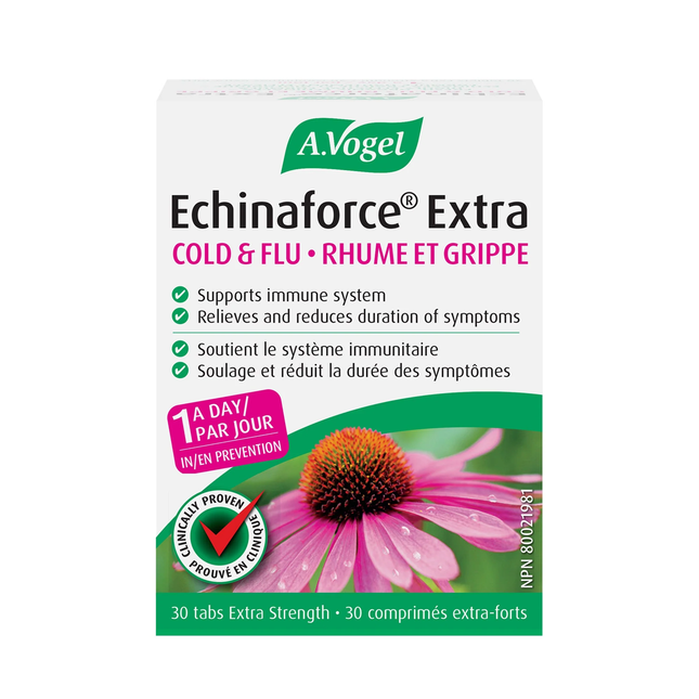 A. Vogel - Traitement extra fort contre le rhume et la grippe Echinaforce | 30 comprimés