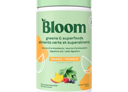 Bloom Nutrition - Greens & Superfoods, Mango | 137 g