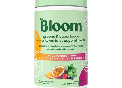 Bloom Nutrition - Greens & Superfoods, Orange Passionfruit | 149 g