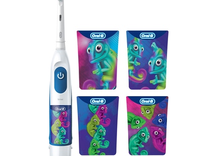 Oral-B - Kids Battery Powered Toothbrush with Colour Changing Bristles | Extra Soft Bristle