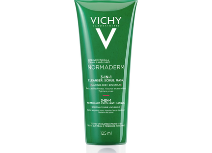 Vichy - Normaderm Masque Nettoyant Gommant 3-en-1 | 125 ml