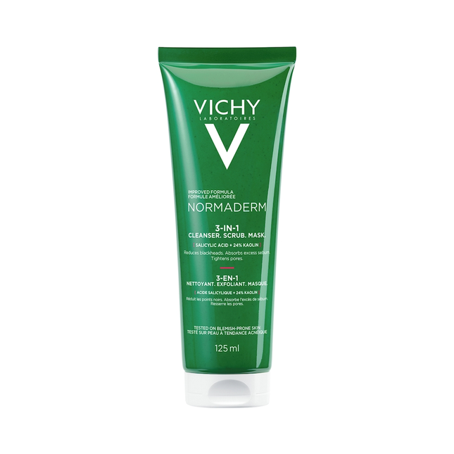 Vichy - Normaderm 3-In-1 Cleaner Scrub Mask | 125 mL