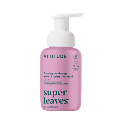 Attitude - Savon moussant pour les mains, noix de coco et fruits des bois | 295 ml