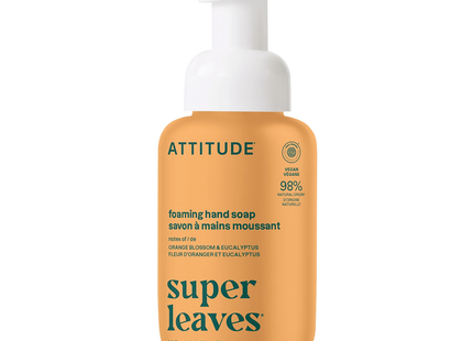 Attitude - Savon Moussant pour les Mains, Fleur d'Oranger & Eucalyptus | 295 mL