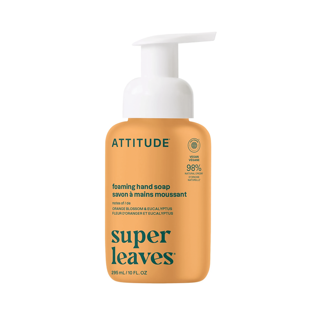 Attitude - Savon moussant pour les mains, feuilles d'oranger | 295 ml
