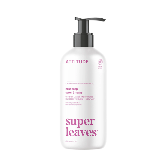 Attitude - Hand Soap Super Leaves, White Tea Leaves | 473 mL