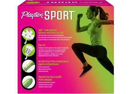 Playtex - Sport Tampons with 360º Leak Defense Tampons | 16 Regular + 16 Super