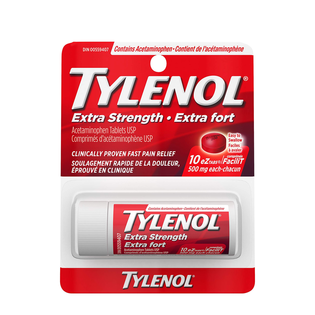 Tylenol - Extra Strength 500MG | 10 eZ Tabs