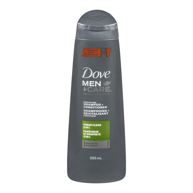 Dove - Men+Care Fortifying Shampoo & Conditioner - Fresh & Clean with Caffeine + Menthol | 355 ml