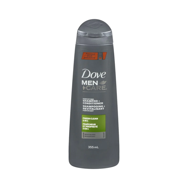 Dove - Men+Care Fortifying Shampoo & Conditioner - Fresh & Clean with Caffeine + Menthol | 355 mL