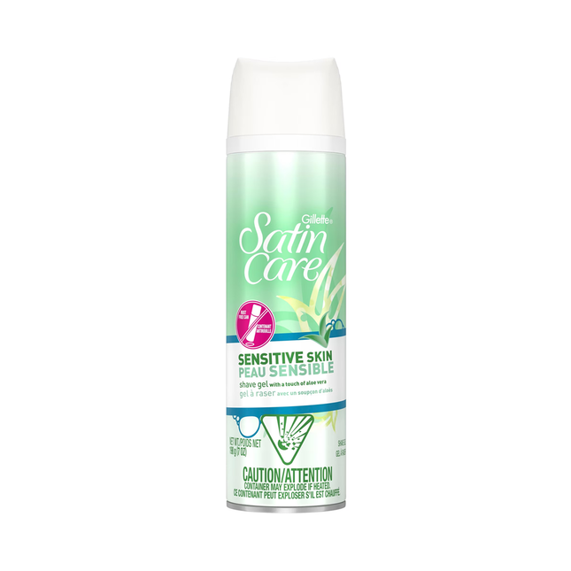 Gillette - Venus Satin Care Sensitive Skin Shave Gel with Aloe Vera | 198 g