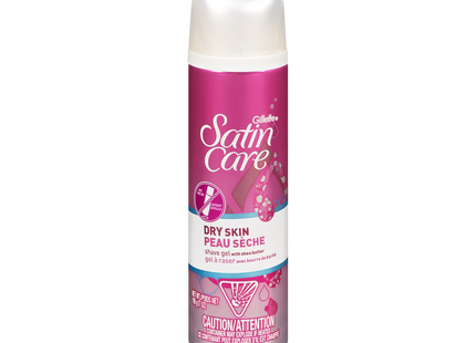 Gillette - Gel à raser Venus Satin Care peaux sèches au beurre de karité | 198 g