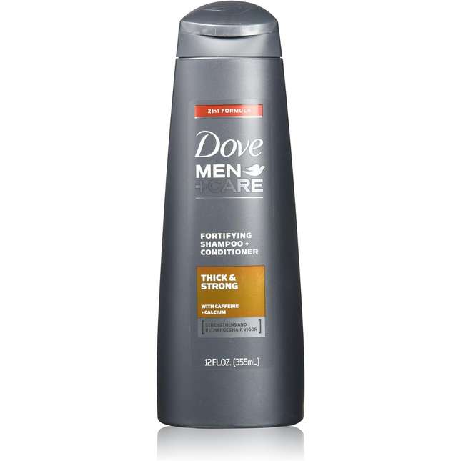 Dove - Men+Care Fortifying Shampoo & Conditioner - Thick & Strong with Caffeine + Calcium | 355 ml