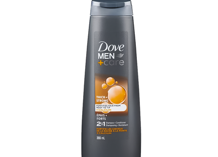 Dove - Men+Care Fortifying 2-In-1 Shampoo & Conditioner With Calcium - Thick & Strong | 355 mL