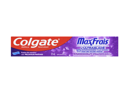 Colgate - Dentifrice au fluorure anticavité MaxFresh avec languettes de fraîcheur - Menthe Fusion | 52 mL