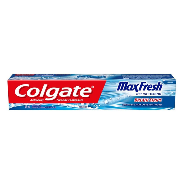 Colgate - Dentifrice au fluor anti-carie blanchissant Max Fresh - Menthe fraîche | 52 ml