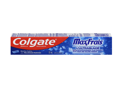 Colgate - Dentifrice MaxFresh Anti-caries au fluor avec bandes de fraîcheur - Menthe fraîche | 52 ml