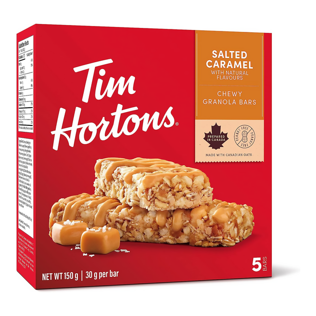 Tim Hortons - Barres granola au caramel salé | 5 barres