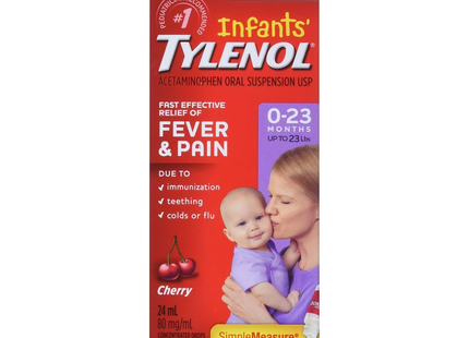 TYLENOL GOUTTES SUSP CERISE 80MG 24ML