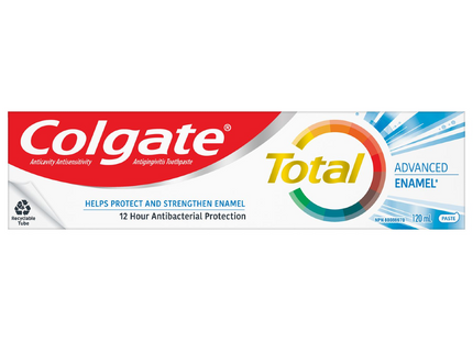 Colgate - Total Advanced - Enamel - 12 hour Antibacterial Protection Toothpaste | 120 mL