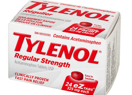 Tylenol Regular Strength Acetaminophen 325 mg | 24 eZ tabs