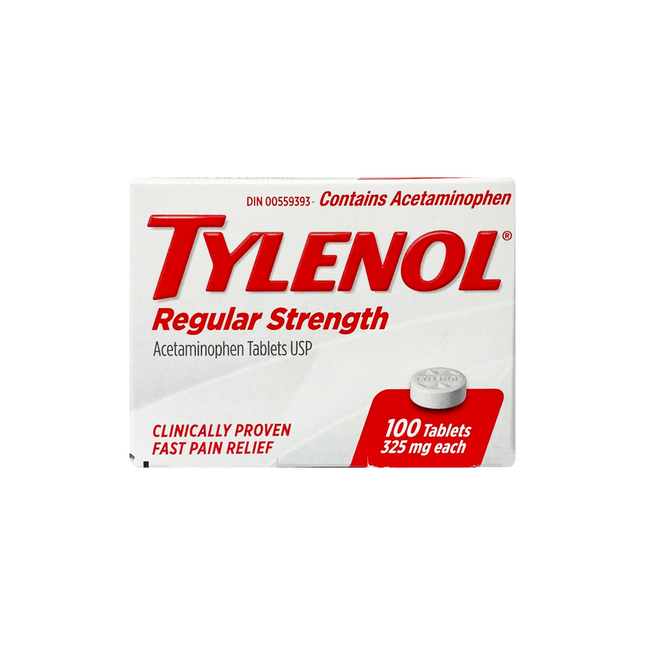 Tylenol - Acétaminophène 325 mg, force régulière | 100 comprimés