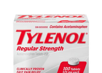 Tylenol Regular Strength Acetaminophen 325 mg | 100 Tablets
