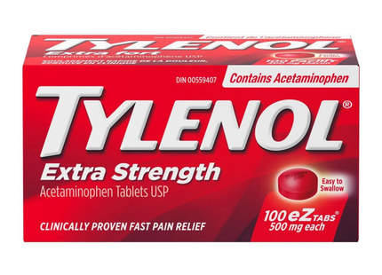 Tylenol - Extra Strength Acetaminophen 500 mg | 100 eZ tabs