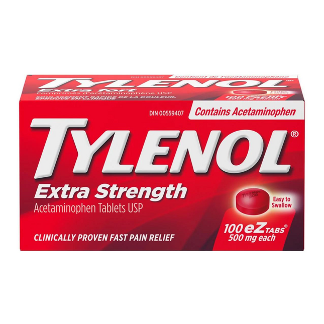 Tylenol - Extra Strength Acetaminophen 500 mg | 100 eZ tabs