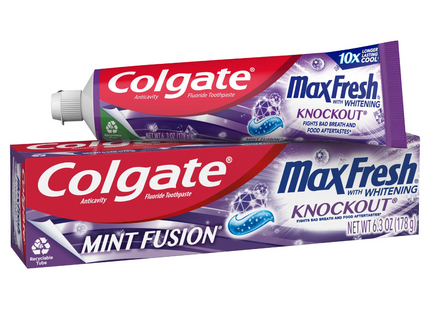 Colgate - Max Fresh Knockout With Whitening Toothpaste - Mint Fusion | 150 mL