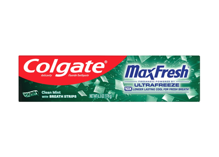 Colgate - Dentifrice au fluor MaxFresh Breath Strips, menthe fraîche | 150 ml