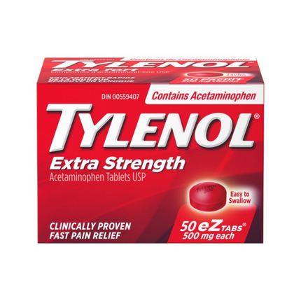 Tylenol - Acétaminophène 500 mg, extra fort | 50 comprimés eZ