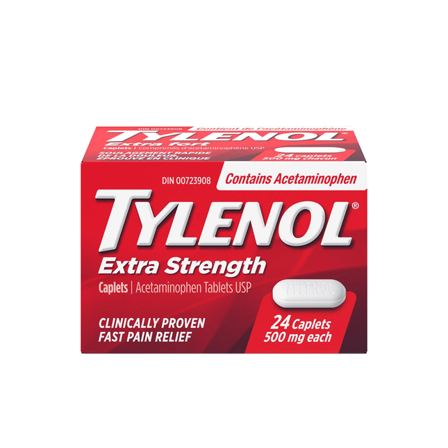 Tylenol Extra Fort Acétaminophène 500 mg | 24 caplets