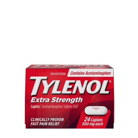 Tylenol Extra Strength Acetaminophen 500 mg | 24 Caplets