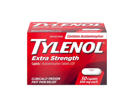 Tylenol - Acetaminophen 500 mg, Extra Strength | 50 Caplets