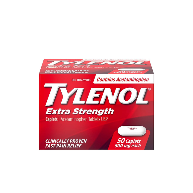 Tylenol Extra Fort Acétaminophène 500 mg | 50 comprimés 