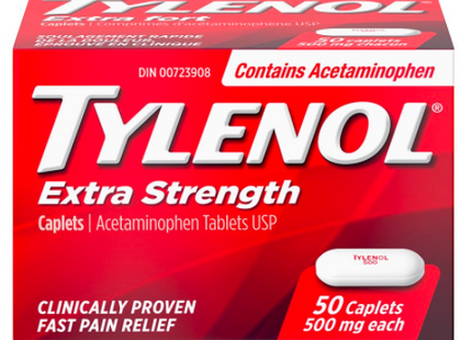 Tylenol Extra Strength Acetaminophen 500 mg | 50 Caplets
