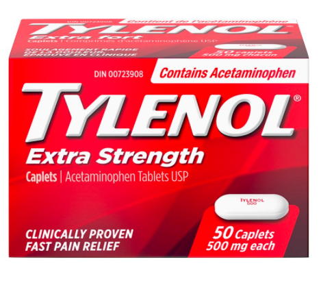 Tylenol Extra Strength Acetaminophen 500 mg | 50 Caplets