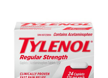 Tylenol Acétaminophène à concentration régulière 325 mg | 24 caplets 