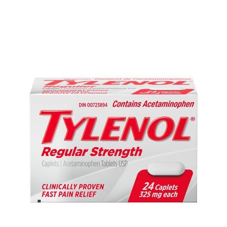 Tylenol Regular Strength Acetaminophen 325 mg | 24 Caplets