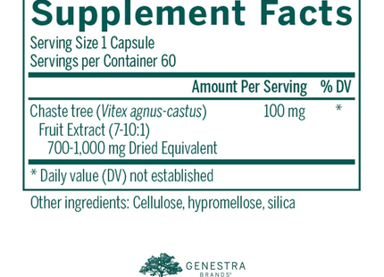 Genestra - Vitex Agnus Castus | 60 Capsules 