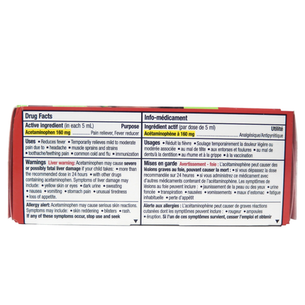 Tylenol - Fièvre et douleur - 2 à 11 ans - Raisin | 100 ml