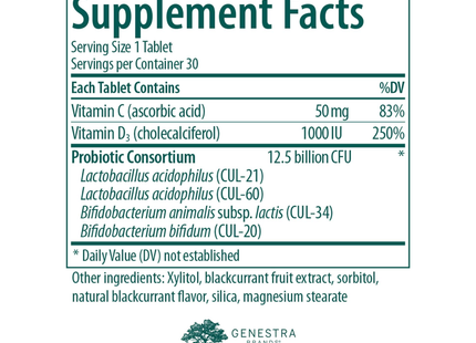 Genestra - HMF Fit For School, Children's Vitamins & Probiotic | 30 Tablets