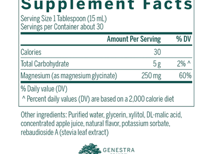 Genestra - Glycinate de magnésium liquide | 450 mL
