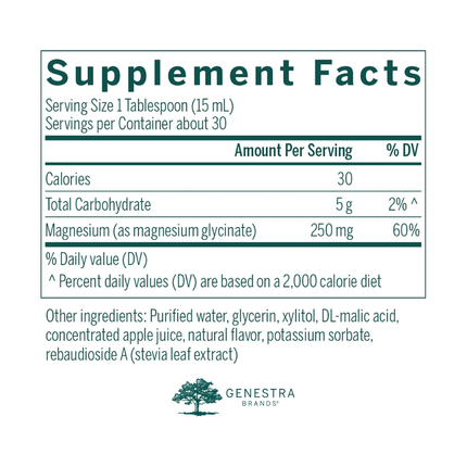 Genestra - Glycinate de magnésium liquide | 450 mL