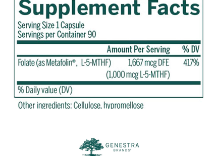 Genestra - Active Folate 1000 | 90 Capsules 