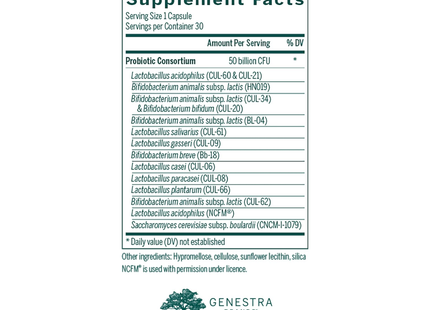 Genestra - HMF Multi Strain 50 | 30 Capsules