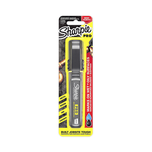 Sharpie - Pro Chisel Point Permanent Marker - Black | 1 Pack
