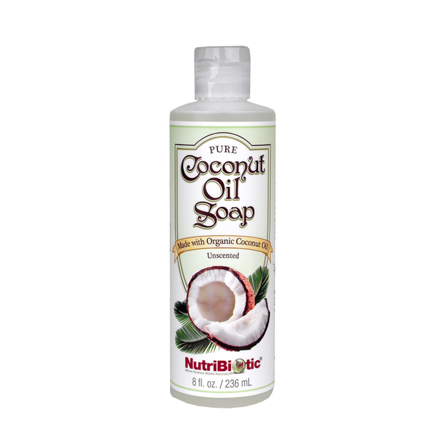 Nutribiotic - Savon à l'huile de coco non parfumé | 240 ml
