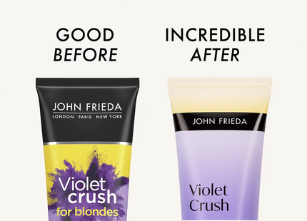 John Frieda - Après-Shampooing Violet Crush Anti-Jaunissement pour Cheveux Blonds | 250 mL